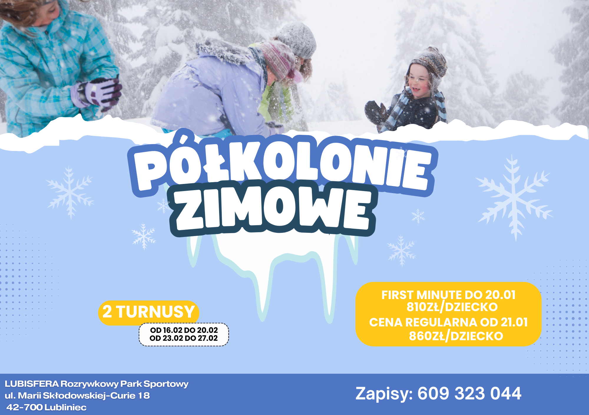 PÓŁKOLONIE ZIMOWE